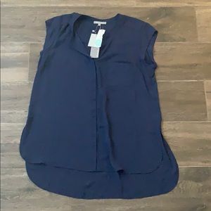 NWT Danielrainn Navy split neck tunic XXL